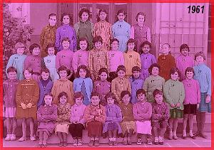 ECOLE BERTHELOT FILLES 1961 CM1 